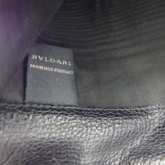 BVLGARI Long Wallet Logo Mania Canvas x Leather Authentic USED - Picture 10 of 12